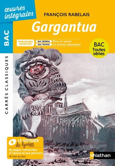 Emprunter Gargantua. Parcours associés : Rire et savoir - La bonné éducation livre