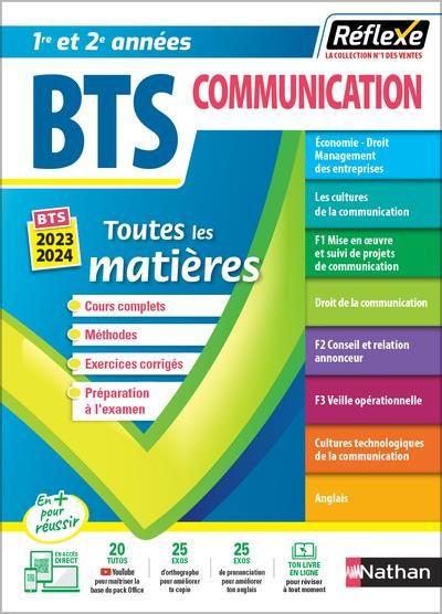 Emprunter Toutes les matières BTS Communication 1re et 2e années. Edition 2023-2024 livre