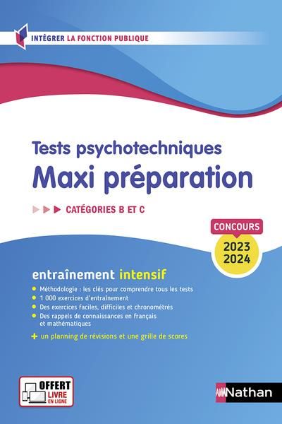 Emprunter Tests psychotechniques. Maxi préparation Catégories B et C, Edition 2023-2024 livre