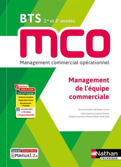 Emprunter Management de l'équipe commerciale BTS MCO 1re et 2e années. 2e édition livre