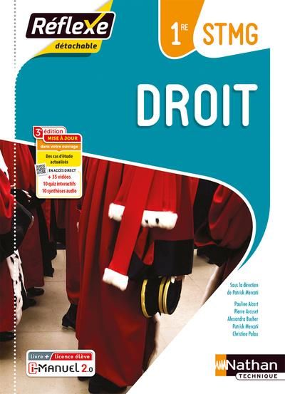 Emprunter Droit 1re STMG. Livre + licence élève, Edition 2023 livre