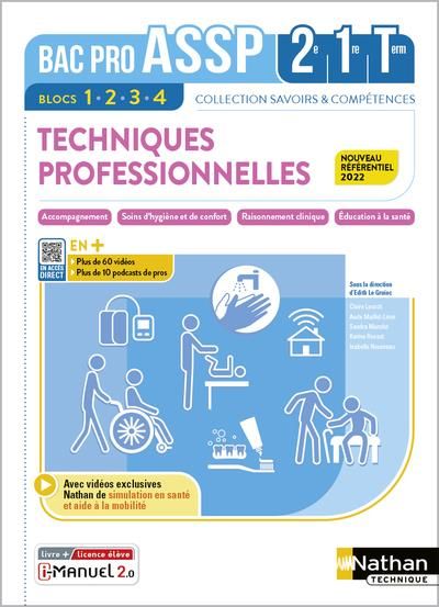 Emprunter Techniques professionnelles Bac Pro ASSP 2de/1re/Tle. Blocs 1-2-3-4, Edition 2023 livre