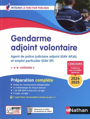Emprunter Gendarme adjoint volontaire - Tout en un - Intégrer la fonction publique - 2024/2025 livre