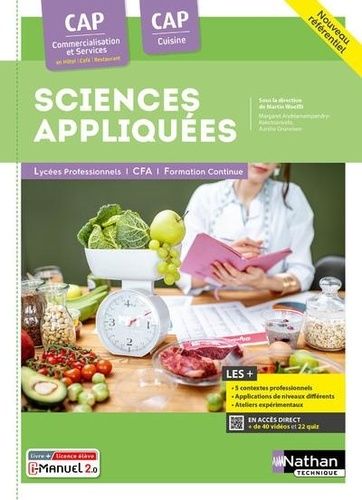 Emprunter Sciences appliquées CAP Cuisine CAP Commercialisation et services en Hôtel-Café-Restaurant. Edition livre