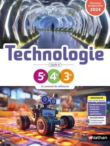 Emprunter Technologie Cycle 4. Manuel élève, Edition 2024 livre