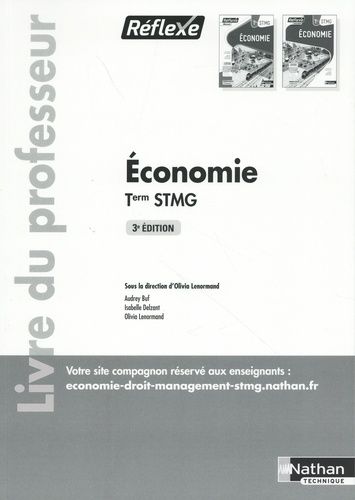 Emprunter Economie Tle STMG. Livre du professeur, 3e édition livre