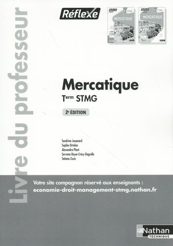 Emprunter Mercatique Tle STMG. Livre du professeur, 2e édition livre