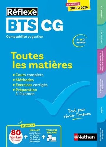 Emprunter Toutes les matières BTS CG 1re et 2e années. Edition 2025-2026 livre