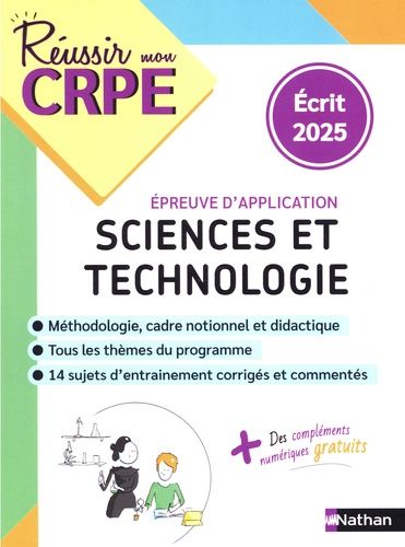 Emprunter CRPE Sciences et Technologie. Epreuve écrite d'application, Edition 2025 livre