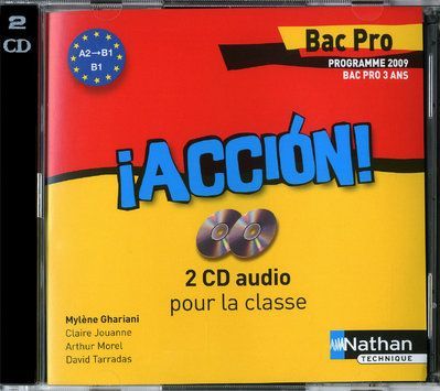 Emprunter Espagnol Bac pro Accion ! 2 CD audio pour la classe livre