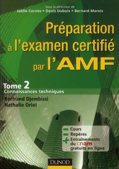 Emprunter Préparation à l?examen certifié par l?AMF. Tome 2 : connaissances techniques livre