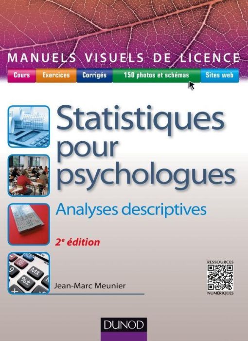 Emprunter Statistiques pour psychologues. Analyses descriptives, 2e édition revue et augmentée livre