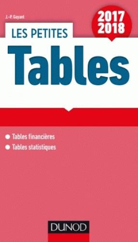 Emprunter Les petites Tables. 17 tables financières et statistiques, Edition 2017 livre