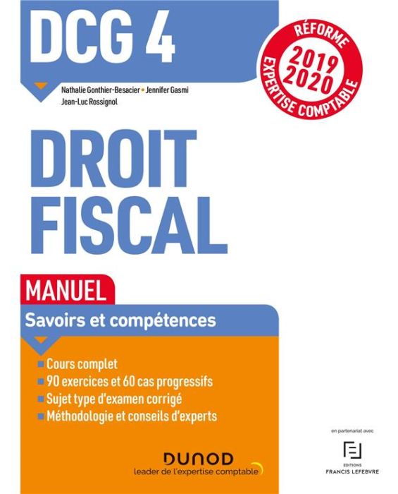 Emprunter DCG 4 Droit fiscal. Edition 2019-2020 livre