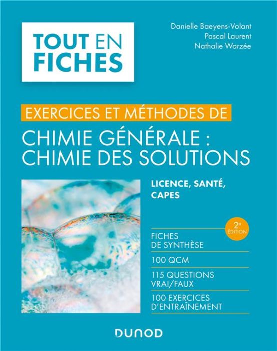 Emprunter Chimie générale : chimie des solutions. Licence, santé, CAPES, 2e édition livre