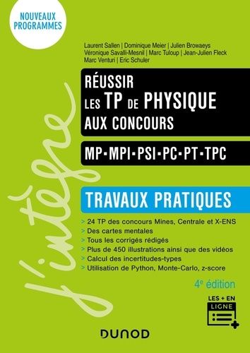 Emprunter Réussir les TP de Physique aux concours. Travaux pratiques, 4e édition livre