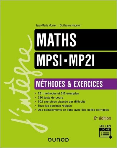 Emprunter Maths MPSI-MP2I. Méthodes et exercices, 6e édition livre