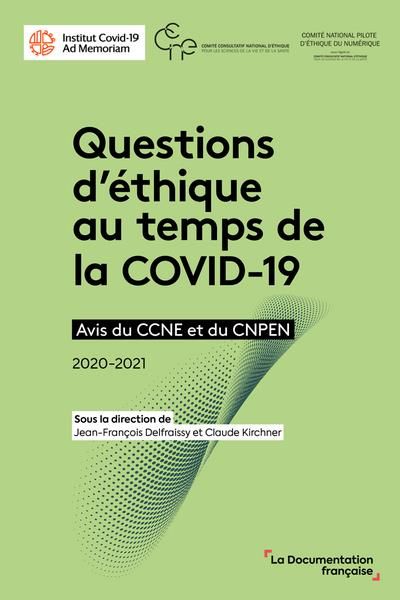 Emprunter Questions d'éthique au temps de la COVID-19. Avis du CCNE et du CNPEN 2020-2021 livre