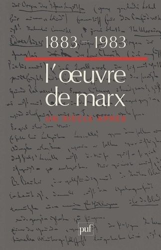 Emprunter L'OEUVRE DE MARX 1883-1983 livre