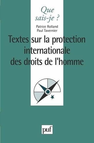 Emprunter TEXTES SUR LA PROTECTION INTERNATIONALE DES DROITS DE L'HOMME. 2e édition livre