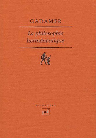 Emprunter La philosophie herméneutique livre