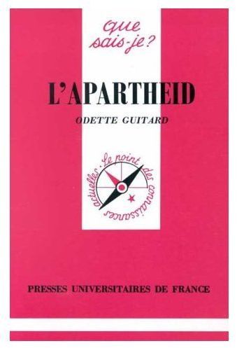 Emprunter L'APARTHEID. 4ème édition livre