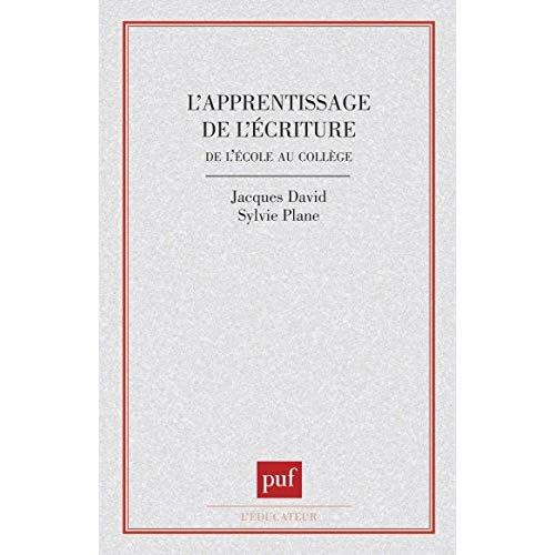 Emprunter L'apprentissage de l'écriture de l'école au collège livre