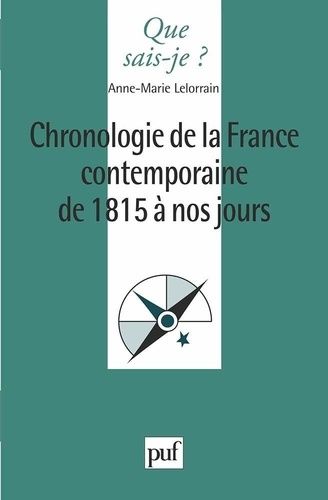 Emprunter Chronologie de la France contemporaine de 1815 à nos jours livre