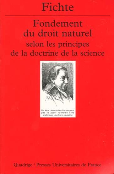 Emprunter Fondement du droit naturel selon les principes de la doctrine de la science. 1796-1797 livre