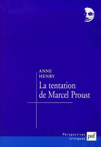 Emprunter La tentation de Marcel Proust livre