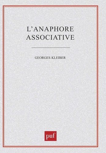 Emprunter L'anaphore associative livre