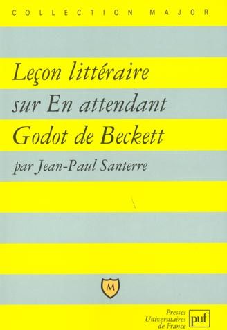 Emprunter Leçon littéraire sur En attendant Godot de Beckett livre