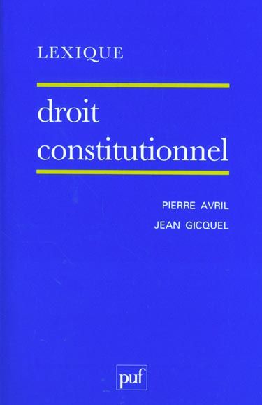 Emprunter Droit constitutionnel livre