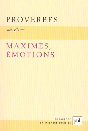 Emprunter Proverbes, maximes, émotions livre