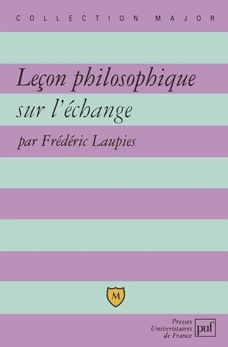 Emprunter Leçon philosophique sur l'échange livre