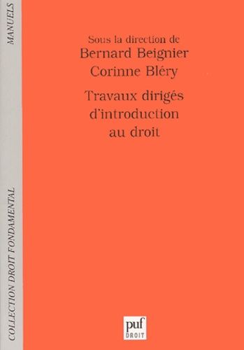 Emprunter Travaux dirigés d'introduction au droit livre