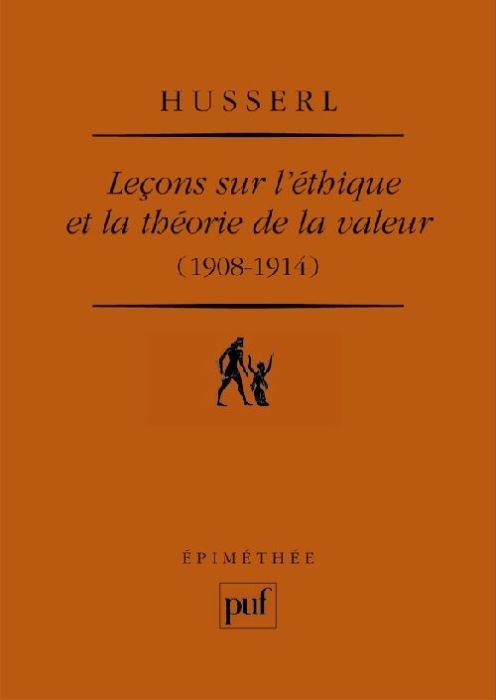 Emprunter Leçons sur l'éthique et la théorie de la valeur (1908-1914) livre