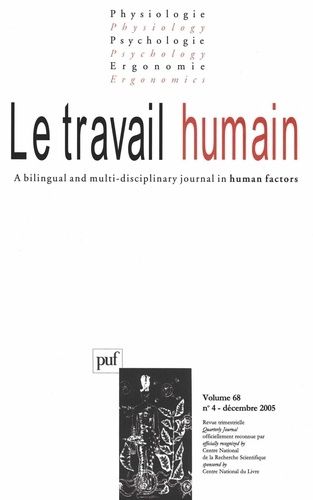 Emprunter Le travail humain Volume 68 N° 4, Décembre 2005 livre