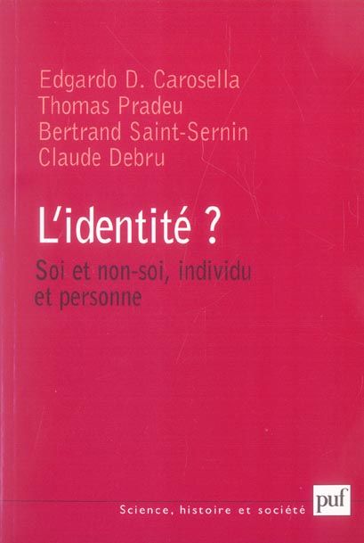 Emprunter L'identité ? Soi et non-soi, individu et personne livre