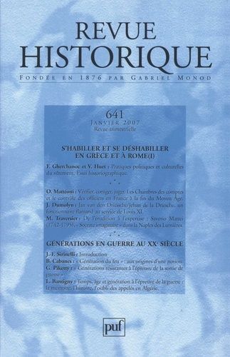 Emprunter Revue historique N° 641, Janvier 2007 livre