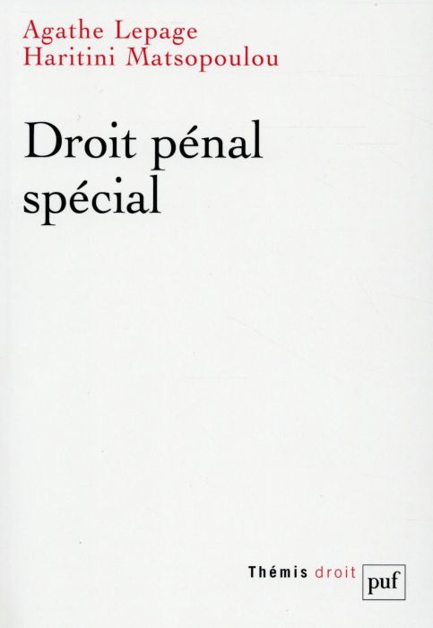 Emprunter Droit pénal spécial livre