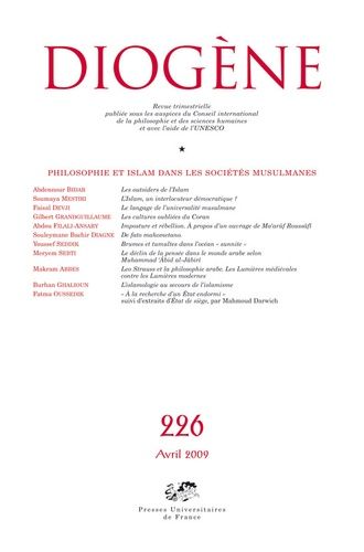 Emprunter Diogène N° 226, Avril 2009 : Philosophie et islam dans les sociétés musulmanes livre