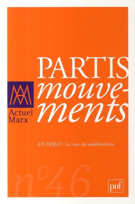 Emprunter Actuel Marx N° 46, 2e semestre 2009 : Partis/mouvements livre