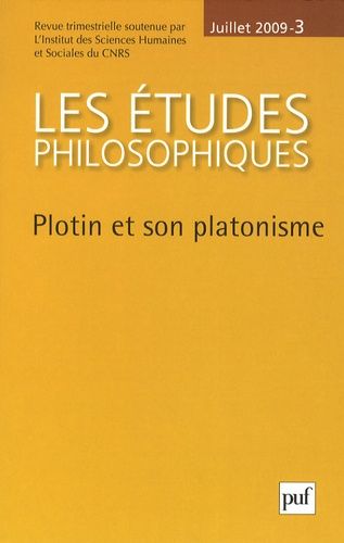 Emprunter Les études philosophiques N° 3, Juillet 2009 : Plotin et son platonisme livre