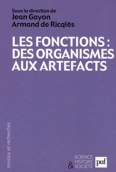 Emprunter Les fonctions : des organismes aux artefacts livre