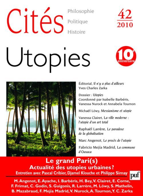 Emprunter Cités N° 42/2010 : Utopies livre