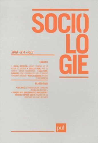 Emprunter Sociologie Volume 1, N° 4 livre