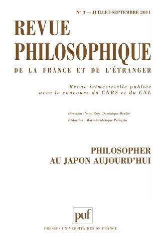 Emprunter Revue philosophique N° 3, Juillet-Septembre 2011 : Philosopher au Japon aujourd'hui livre