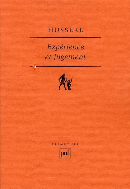 Emprunter Expérience et jugement. Recherches en vue d'une généalogie de la logique livre