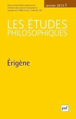 Emprunter Les études philosophiques N° 1, janvier 2013 : Erigène livre